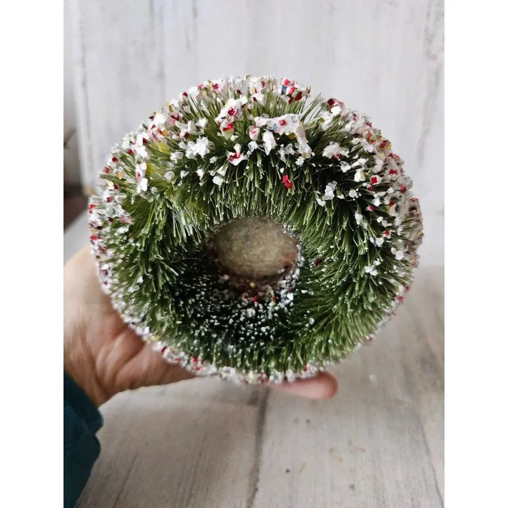 Midwest cannon falls snowman wreath glitter ornament large Maximus decor unique